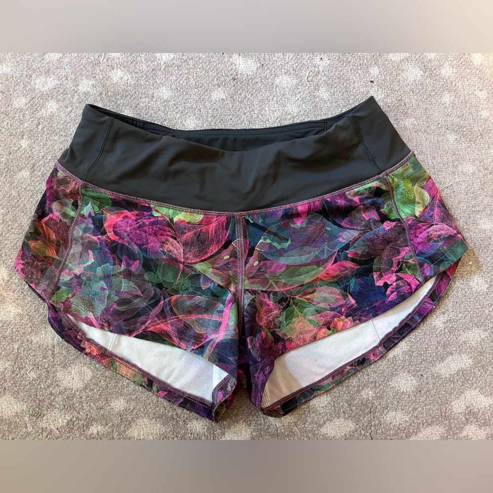 Lululemon speed shorts, size 0